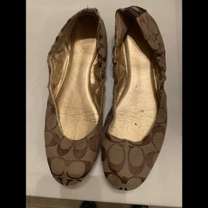 Coach flats size 8